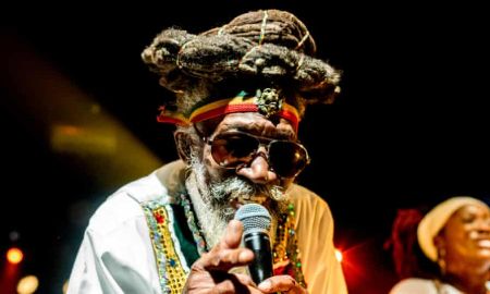 Bunny Wailer performing one of his songs live